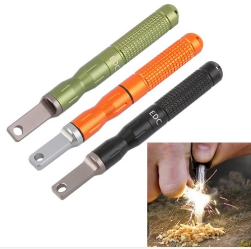 Waterproof Gear CNC Alloy Fire starter Magnesium Flint Stone
